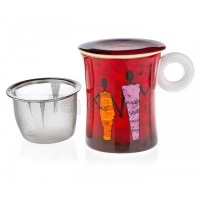 Kubek Kariba z zaparzaczem i pokrywką 300ml Tea Logic