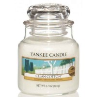 Świeca mała Yankee Candle Clean Cotton