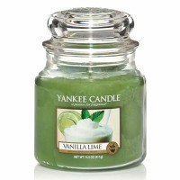 Świeca średnia Yankee Candle Vanilla Lime