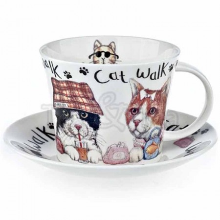 Filiżanka śniadaniowa Animal Fashion Cat 450ml Roy Kirkham