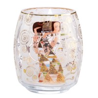 Szklany świecznik Oczekiwanie 13.5 cm Gustaw Klimt Goebel