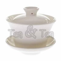 Czarka Gaiwan z przykrywką biała 120ml Tea Logic