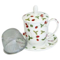 Kubek Mirella z zaparzaczem i pokrywką 350ml Tea Logic