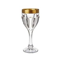 Komplet 6 kieliszków do czerwonego wina 290 ml seria Bohemia Safari Gold