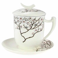 Kubek White Cherry z zaparzaczem 350ml Tea Logic