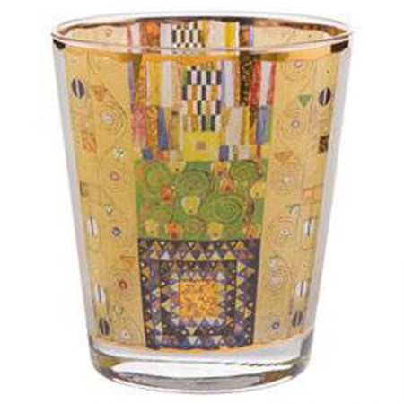 Świecznik szklany Stoclet Frieze 10 cm Gustaw Klimt  Goebel
