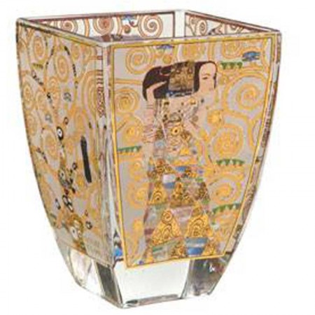Świecznik szklany Oczekiwanie 11 cm Gustaw Klimt 11 cm Goebel