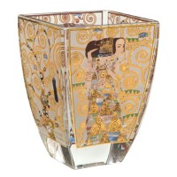 Świecznik szklany Oczekiwanie 11 cm Gustaw Klimt 11 cm Goebel
