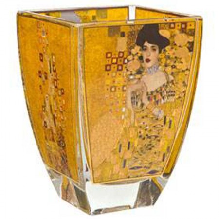 Świecznik szklany Adela 11 cm Gustaw Klimt Goebel