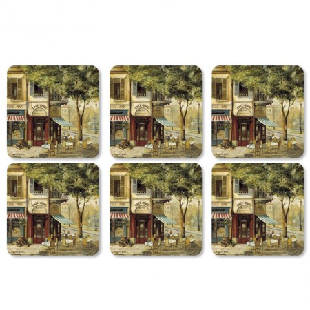 Podkładki Parisian Scenes 10.5x10.5 cm Pimpernel