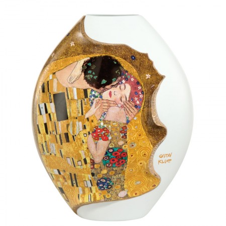 Wazon Pocałunek 30cm Gustaw Klimt Goebel