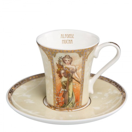 Filiżanka espresso Spring / Summer 100ml Alphonse Mucha Goebel