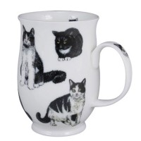 Kubek Suffolk Cats Black&White 300ml Dunoon