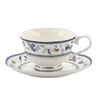 Filiżanka Granatowe kwiatki 250ml English Collection