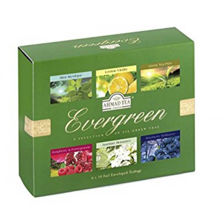 Zestaw herbat zielonych Evergreen 60 torebek AhmadTea