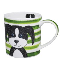 Kubek Orkney Stripy Dog Green 350ml Dunoon