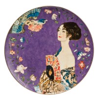 Talerz ścienny 'Lady with Fan' śr. 36 cm Gustaw Klimt Goebel