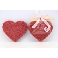 Serce z czekolady rubinowej 80g Cortez