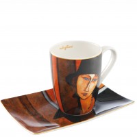 Kubek Woman with Hat 350ml Amadeo Modigliani Goebel