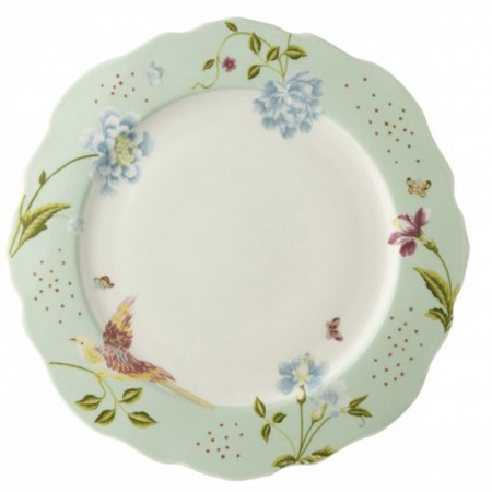 Talerz śniadaniowy Mint Uni 24.5cm Laura Ashley Heritage