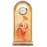 Zegar Lato 23 cm Alphonse Mucha Goebel