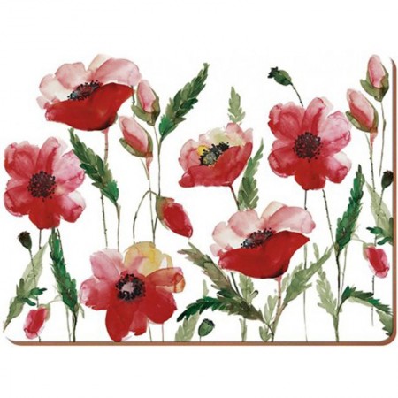 Podkładki Watercolour poppy 40x29 cm Creative Tops