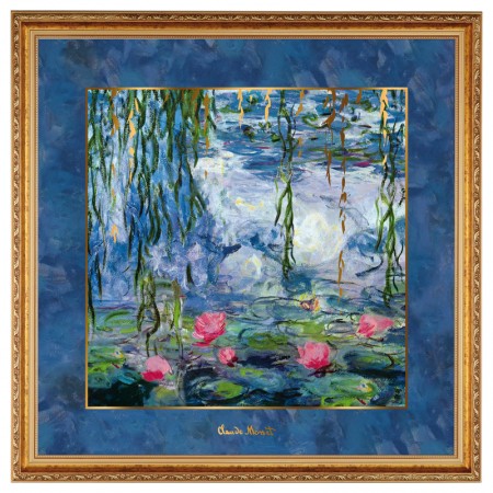 Obraz ''Seerosen mit Weide'' 68x68 cm Claude Monet  Goebel