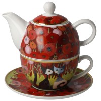 Tea for one Innamorati tra i papaveri 350ml  Rosina Wachtmeister Goebel