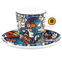 Filiżanki espresso Casual Conversation 100ml 2szt  Billy the Artist Goebel