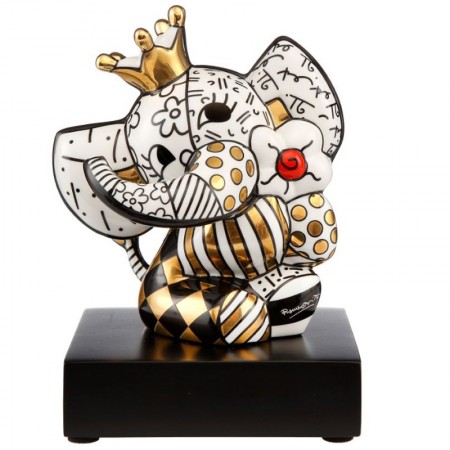 Figurka Golden Spring Elephant 14cm Romero Britto Goebel