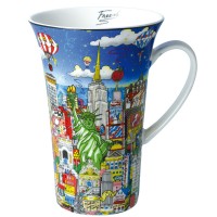 Kubek Ballon Ride over New York 500ml Charles Fazzino Goebel