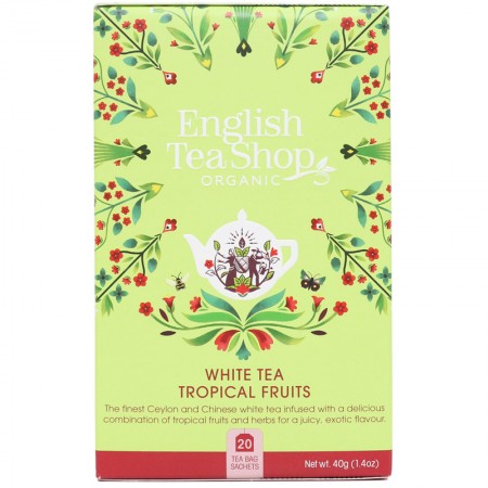 Herbata  White Tea Tropical Fruits 20 saszetek English Tea Shop