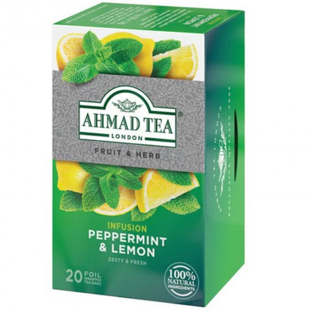 Herbata w saszetkach alu Infusion peppermint & lemon 20szt AhmadTea
