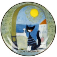 Talerz Il gatto e il mare 10 cm Rosina Wachtmeister Goebel