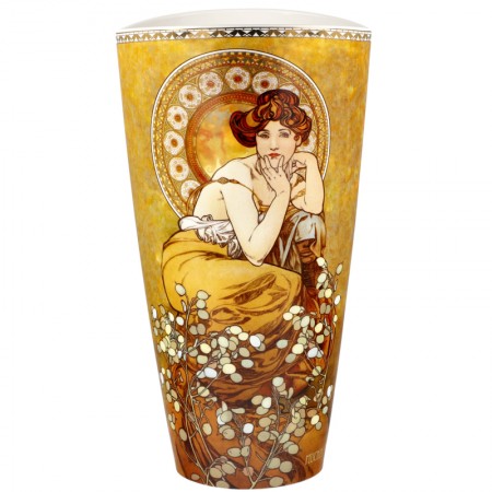 Wazon Topaz 28 cm Alphonse Mucha Goebel