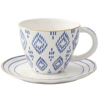 Filiżanka Niebieskie romby 280ml Easy Life