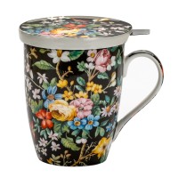 Kubek z zaparzaczem Kwiaty 450ml English Collection