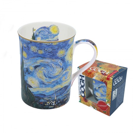 Kubek Gwiaździsta Noc Van Gogh 360ml Carmani