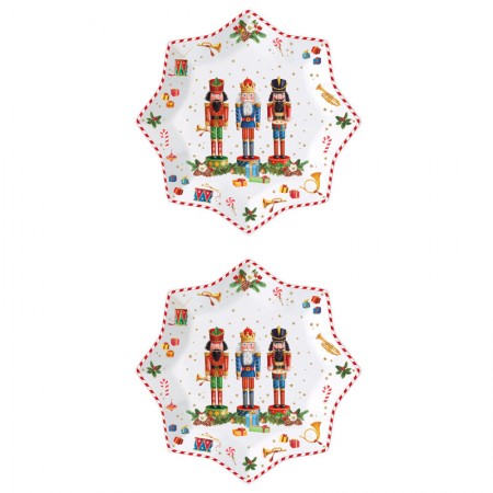 Talerze Vintage Nutcracker 20 cm 2szt. Easy Life