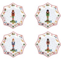 Talerze Vintage Nutcracker 16 cm 4szt. Easy Life