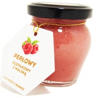 Miód perłowy rzepakowy z maliną  130g