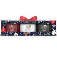 Zestaw 3 Małych Świec Countdown to Christmas YANKEE