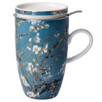 Kubek z zaparzaczem Almond Tree Blue 0,45 l Vincent van Gogh Goebel