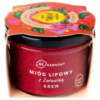 Miód lipowy z żurawiną - krem 115g