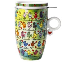 Kubek z zaparzaczem Birds on a Love Wire 400ml James Rizzi Goebel