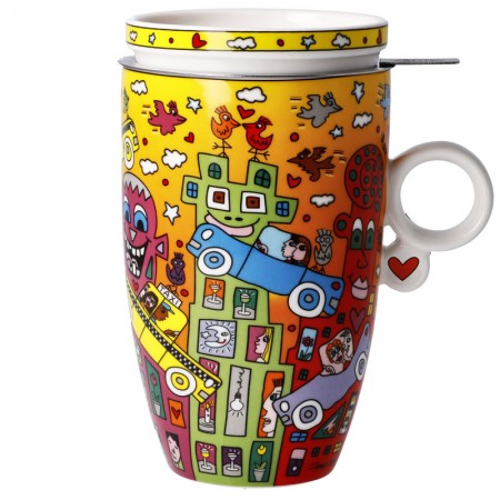 Kubek z zaparzaczem Not Getting Around the Traffic 450 ml  James Rizzi Goebel