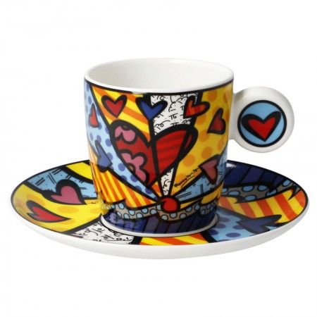 Filiżanki espresso A New Day 100ml Romero Britto Goebel