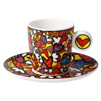 Filiżanka espresso All we need is Love 100ml Romero Britto Goebel