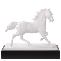 Figurka Horse Gracieux Blanc-or 32 x 28 cm  L?Art d?Objets Chevaux Goebel