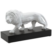 Figurka Lion Blanc 43,5 x 27 cm  L?Art d?Objets Serengeti Goebel